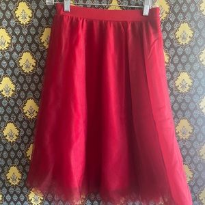 Red Tulle Skirt Size M